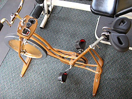 Vintage 1985 Schwinn exercise bike-Spiderflex seat-Diana
