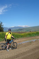 Andreas using her Mountain bike and Spideflex seat in her healthy lifestyle Journey - Canary Islands - Spain