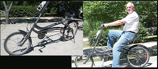 Semi-Recumbent Bicycle-Spiderflex Saddle Installed - Stephenson-Winnipeg-MB-Manitoba