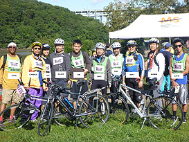 Captains of Tour Marshals with team using Spiderflex hornless saddles on mountain bikes. They Marshal for groups like American Cancer Society, National Multiple Sclerosis Society, Transportation Alternatives, Bike NY and Habitat for Humanity - 25 to 45 mile routes !   Great Job!  - NYC - New Jersey - USA - Harv M and Clarence C