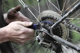 Bike Wheel and wrench