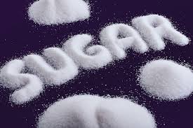 Word Sugar Spelled out in Refined Sugar